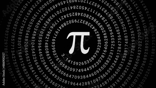 Quadro su tela pi irrational number with infinite decimals spiral array representation