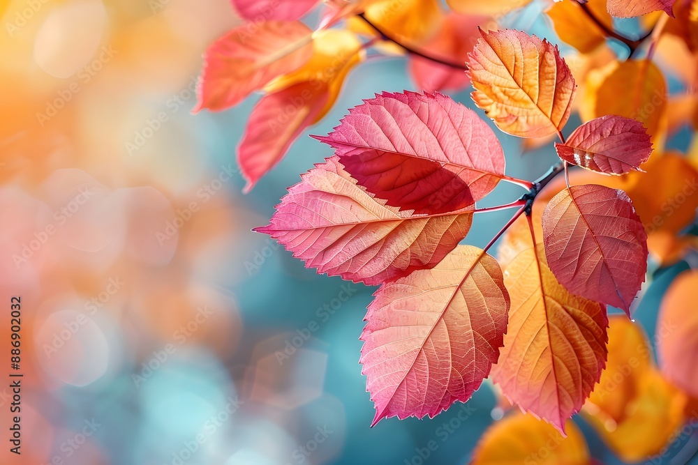 Vibrant Autumn Leaves in Soft Focus Vibrant Autumn Leaves in Soft Focus