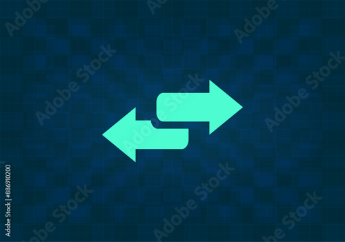 vector illustration on blue background