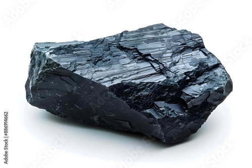 Shiny Black Anthracite Coal Rock
