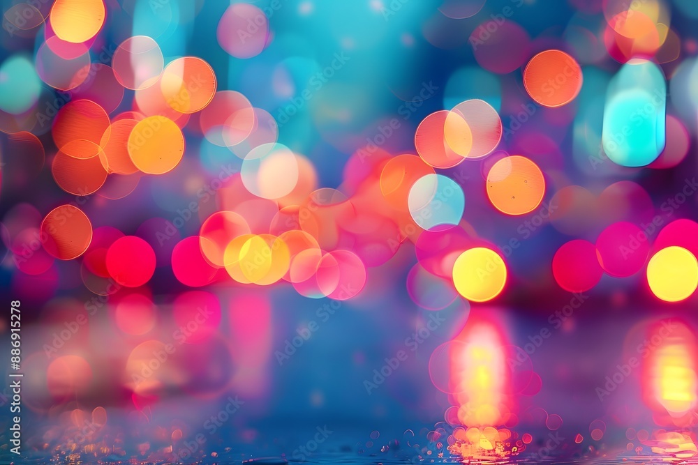 Vibrant Bokeh Lights Creating a Dreamy Atmosphere Vibrant Bokeh Lights Creating a Dreamy Atmosphere