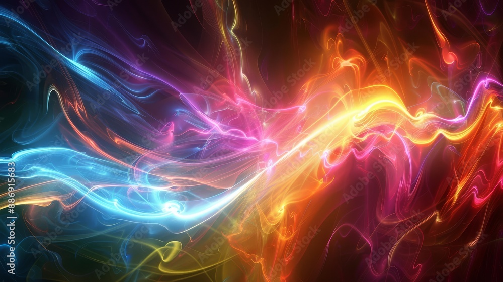 Obraz premium light fractals, abstract, bright colors