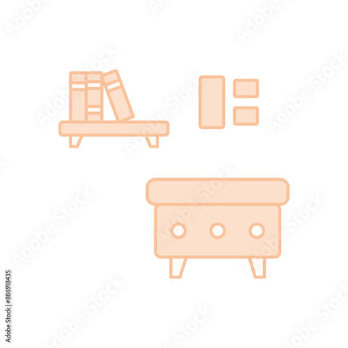 Ottoman concept vector icon