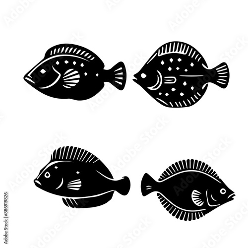 Flounder - Lying flat on the seabed