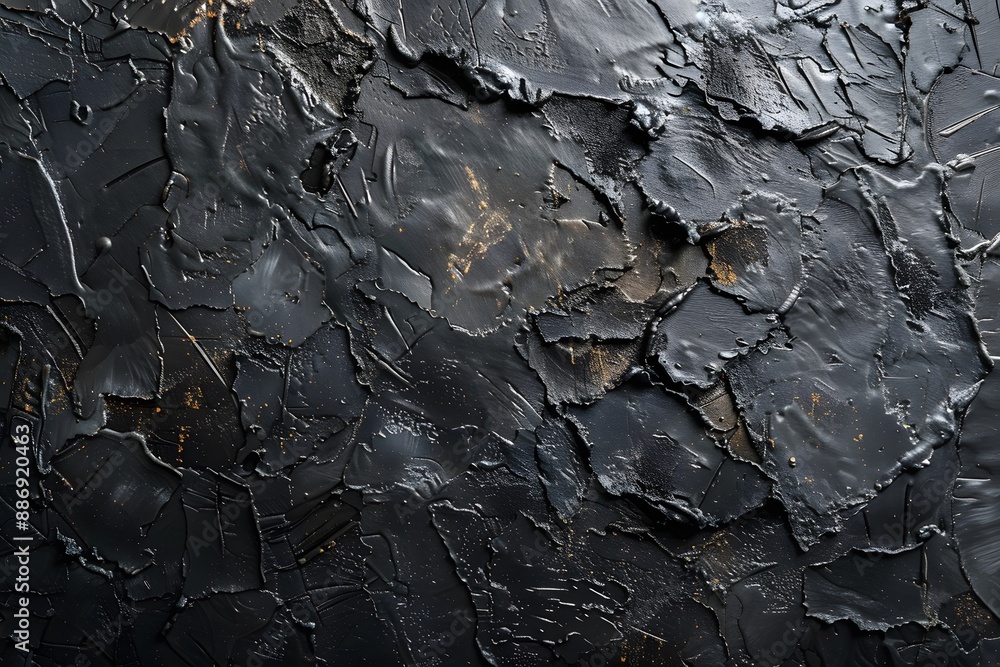 Abstract Textured Black Surface with Rough Patterns Abstract Textured Black Surface with Rough Patterns