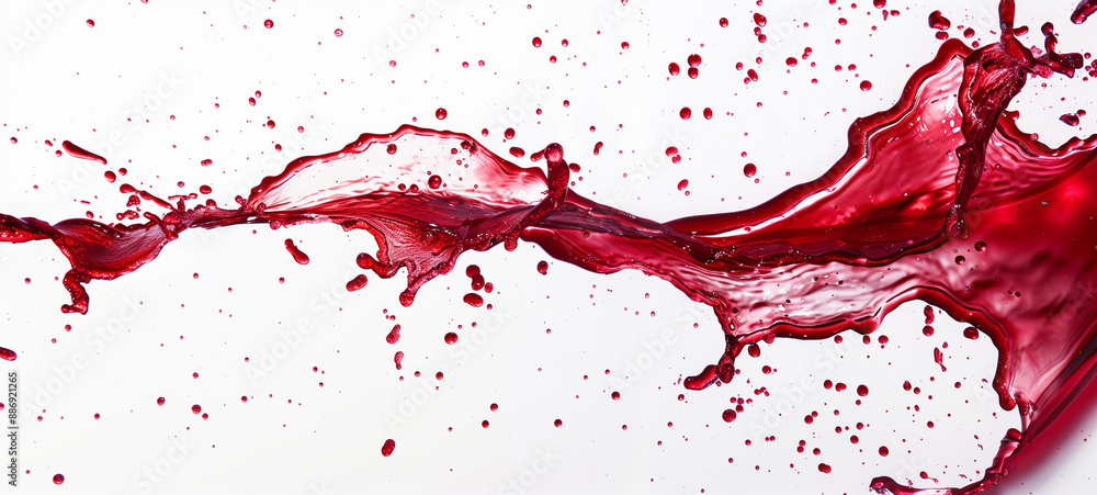 Red wine spill on a white background Red wine spill on a white background