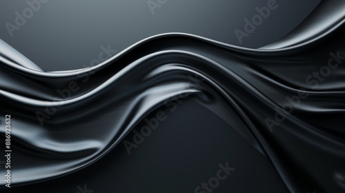 left, a wavy black-and-white line pattern; right, a gray background