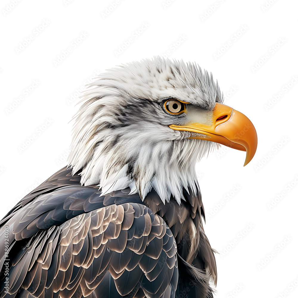 Fototapeta premium Eagle Closeup (PNG Cutout) isolated on a transparent background