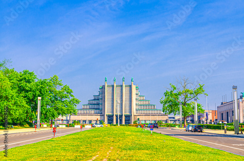 Brussels Exhibition Centre or Brussels Expo primary event complex on Heysel Plateau Heizel Heysel Park in Laeken Laken suburb in Brussels city, Brussels-Capital Region, Belgium photo