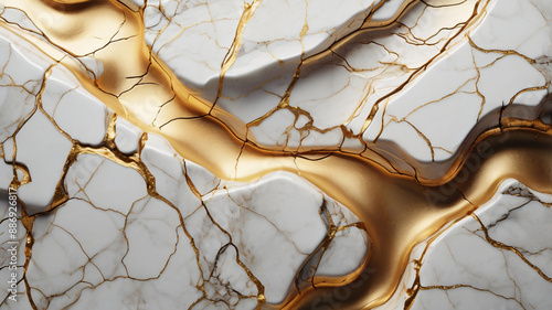Golden luxurious marble textured background. Abstract design, copy space
