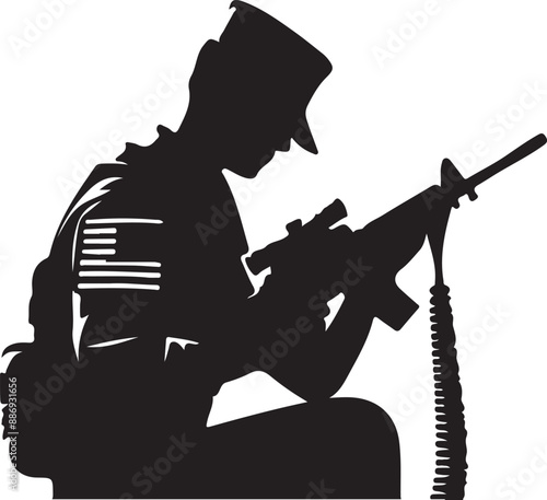 silhouette of a soldier 