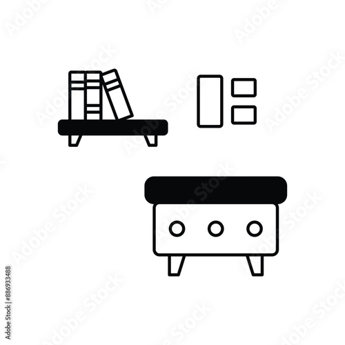 Ottoman concept vector icon