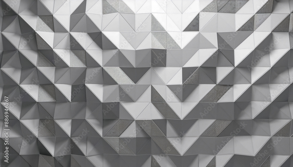 Fototapeta premium Abstract geometric grayscale texture