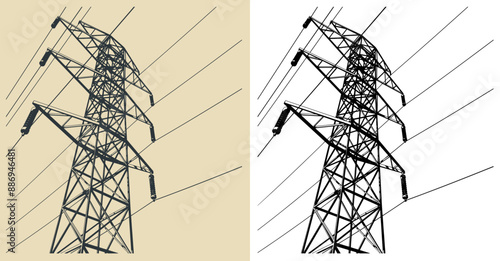 High voltage power pole