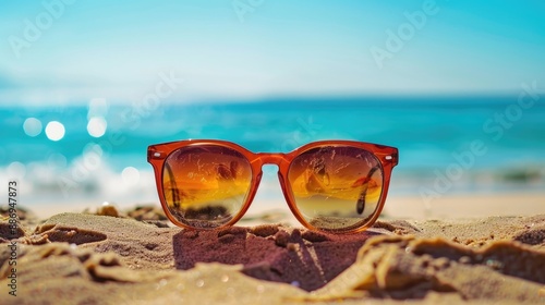 Wallpaper Mural Beach sun protection with focused nature Torontodigital.ca