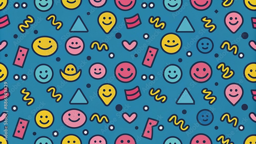 Modèle sans couture amusant de ligne colorée doodle. Fond d'art de style minimaliste créatif pour les enfants ou design tendance avec des formes de base. Toile de fond de gribouillis enfantin simple. Modèle sans couture amusant de ligne colorée doodle. Fond d'art de style minimaliste créatif pour les enfants ou design tendance avec des formes de base. Toile de fond de gribouillis enfantin simple.