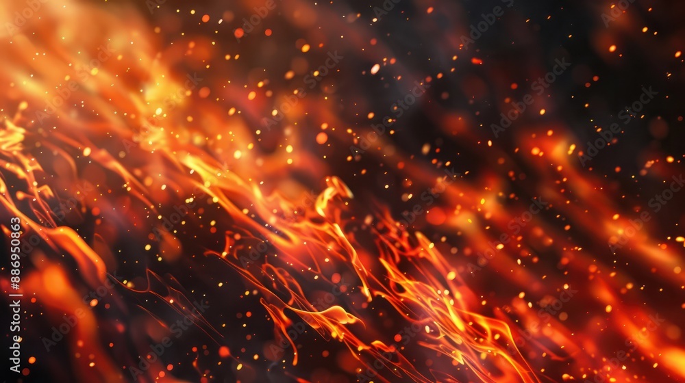 Fototapeta premium Abstract Fire Background