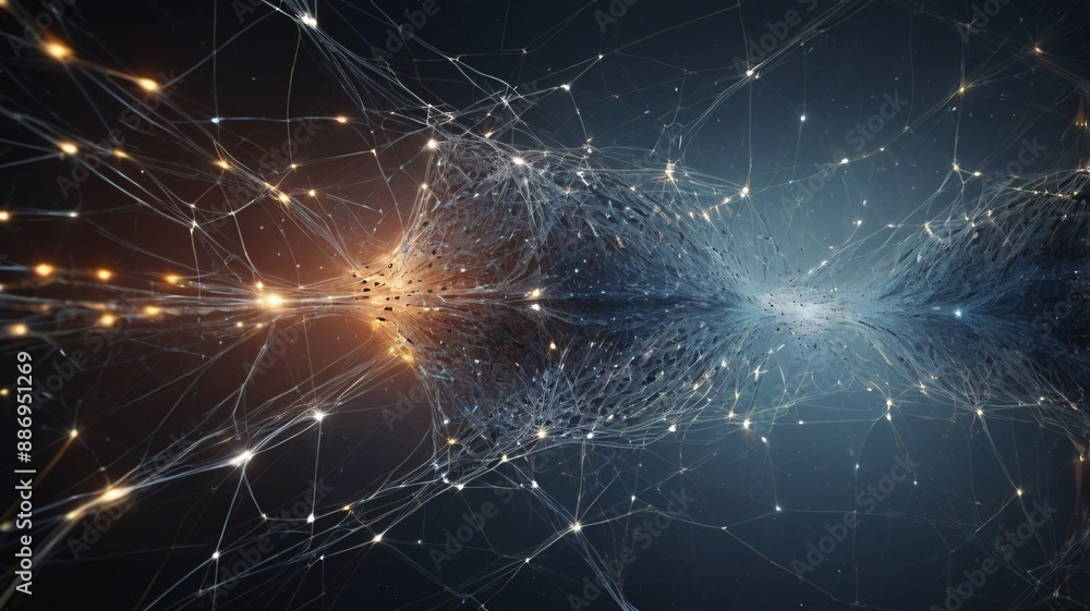 Dynamic 3D fractal wallpaper with blue and black lines, glowing energy waves, and smoke-like patterns, creating a futuristic space fantasy backdrop Dynamic 3D fractal wallpaper with blue and black lines, glowing energy waves, and smoke-like patterns, creating a futuristic space fantasy backdrop