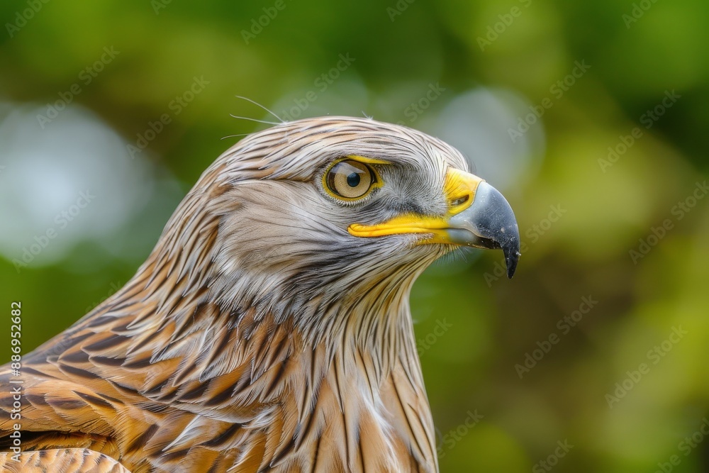 Fototapeta premium Rotmilan - Milvus milvus. Beautiful simple AI generated image in 4K, unique.