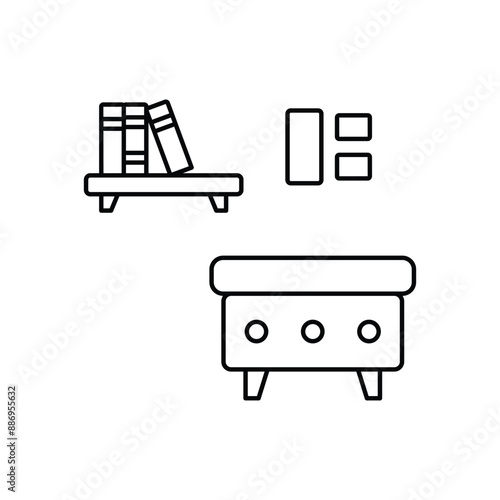 Ottoman concept vector icon