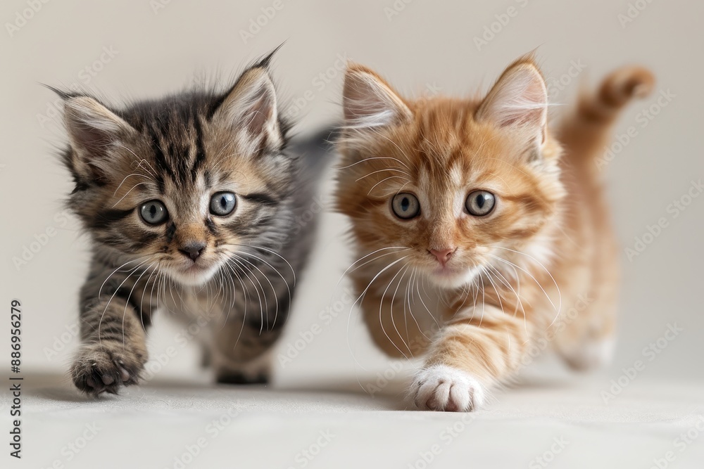 Cute puppies or kittens in playful poses, suitable for pet-related articles or advertisements. Cute puppies or kittens in playful poses, suitable for pet-related articles or advertisements.