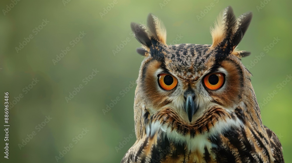 Obraz premium Close-up Portrait of an Owl