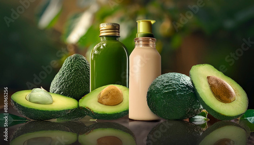 avocado cream, oil and sectoral business diversity photo