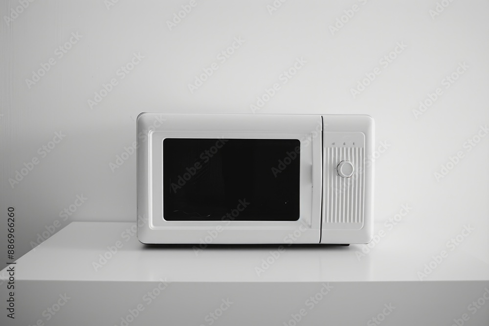 White Microwave on White Counter White Microwave on White Counter