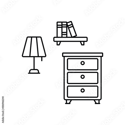 Night Stand concept vector icon