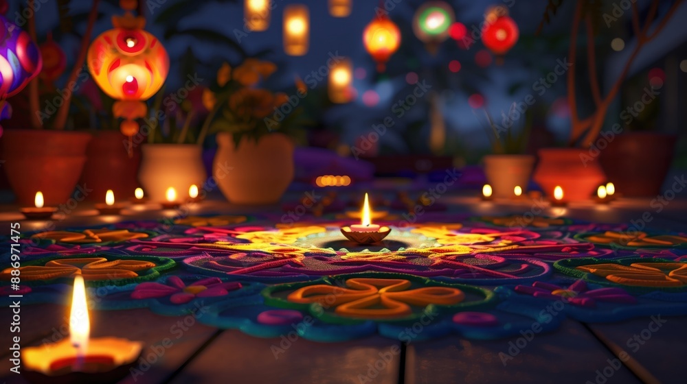 A_detailed_rangoli_with_floral_patterns A_detailed_rangoli_with_floral_patterns