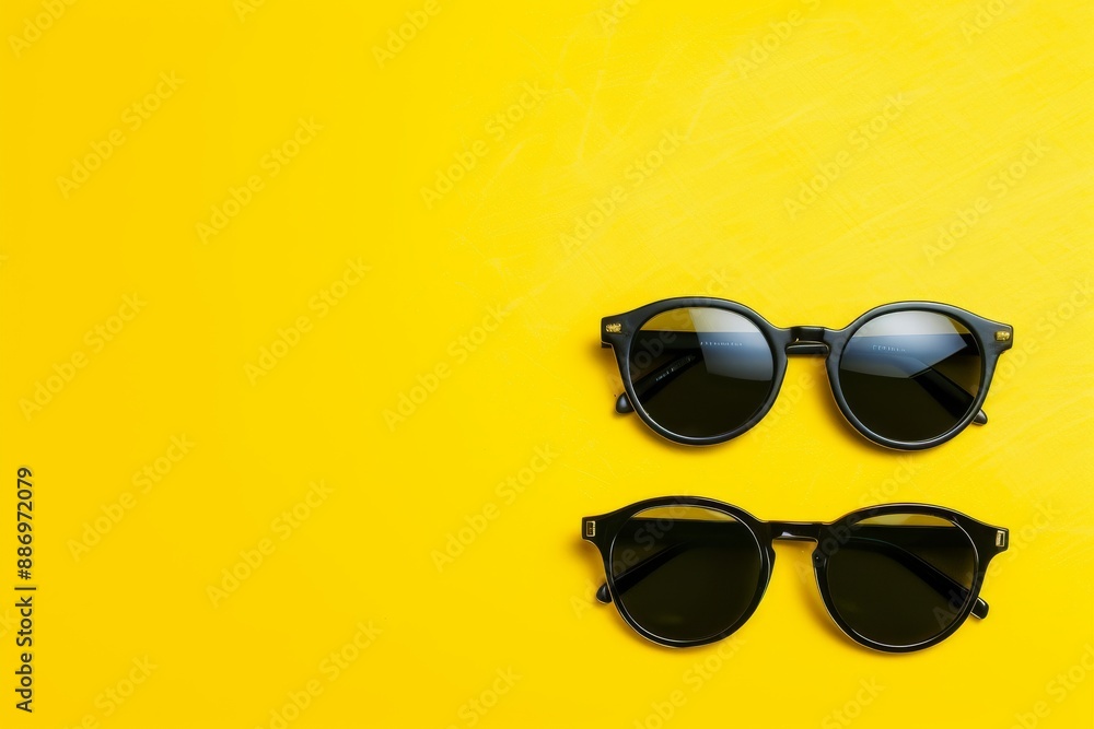 Peach-colored retro sunglasses. Beautiful simple AI generated image in 4K, unique. Peach-colored retro sunglasses. Beautiful simple AI generated image in 4K, unique.