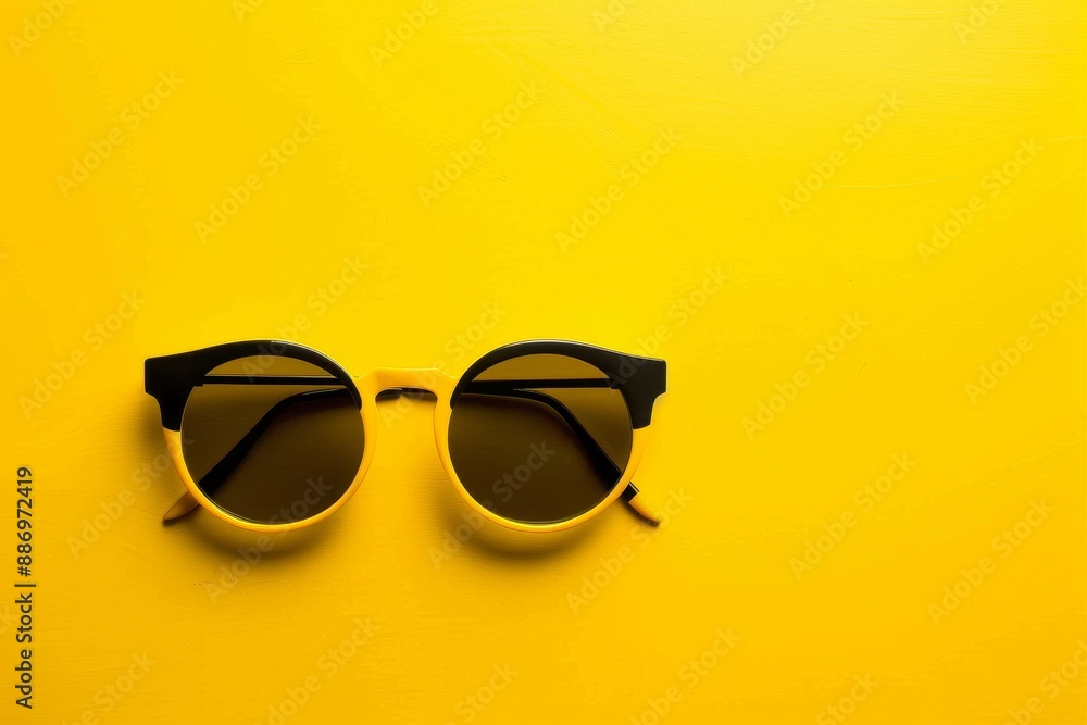 Peach-colored retro sunglasses. Beautiful simple AI generated image in 4K, unique. Peach-colored retro sunglasses. Beautiful simple AI generated image in 4K, unique.