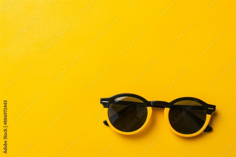 Peach-colored retro sunglasses. Beautiful simple AI generated image in 4K, unique. Peach-colored retro sunglasses. Beautiful simple AI generated image in 4K, unique.