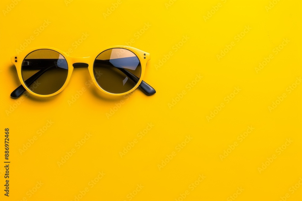 Peach-colored retro sunglasses. Beautiful simple AI generated image in 4K, unique. Peach-colored retro sunglasses. Beautiful simple AI generated image in 4K, unique.