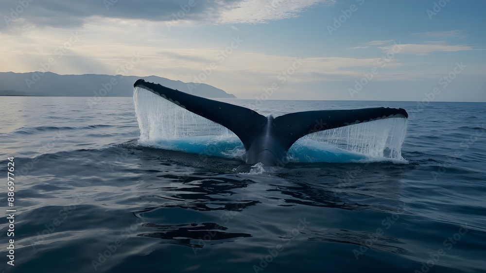 Fototapeta premium dolphin jumping out of the water