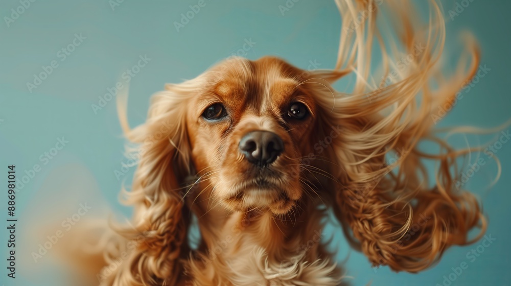 Portrait of A Cocker Spaniel Dog with gorgeous hair Portrait of A Cocker Spaniel Dog with gorgeous hair