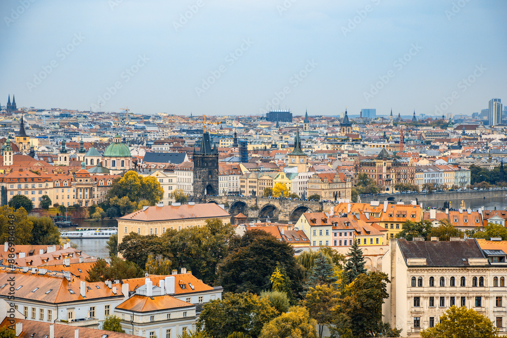 Fototapeta premium Prague, Czech Republic - Prague Royal Palace overlooking the city