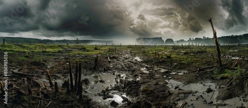 Desolate Landscape After a Storm photo