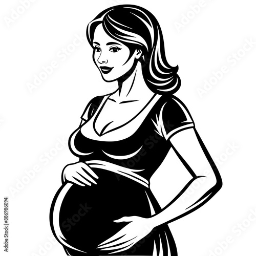 pregnant vector design 