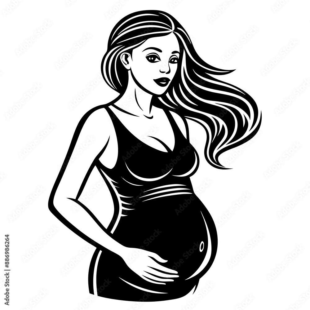 pregnant vector design pregnant vector design