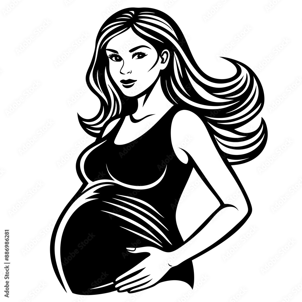 pregnant vector design pregnant vector design