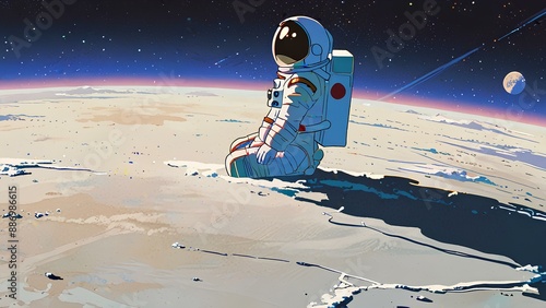 astronaut in space
