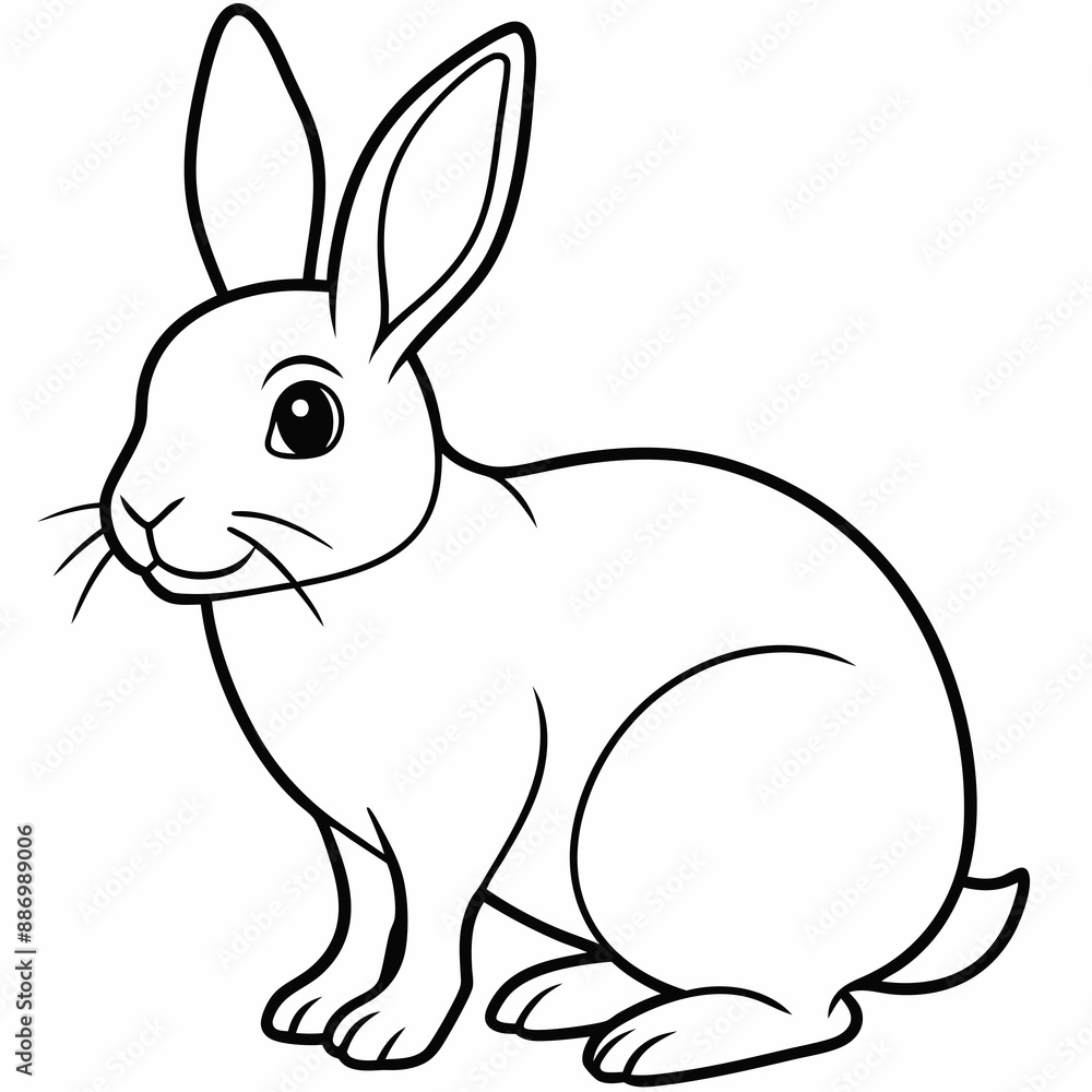 Obraz premium rabbit vector design