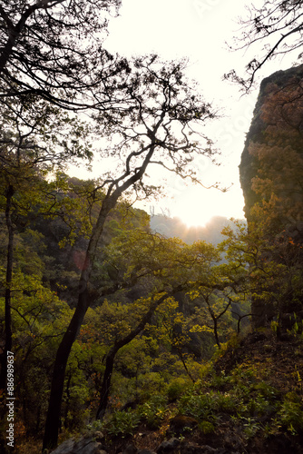 sunset in the mountains