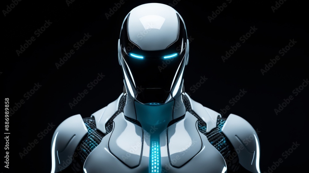 A white-armored hero stands in a dark void A white-armored hero stands in a dark void