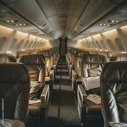 interior of the airplane