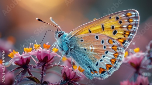 Close-up of a butterfly on a flower