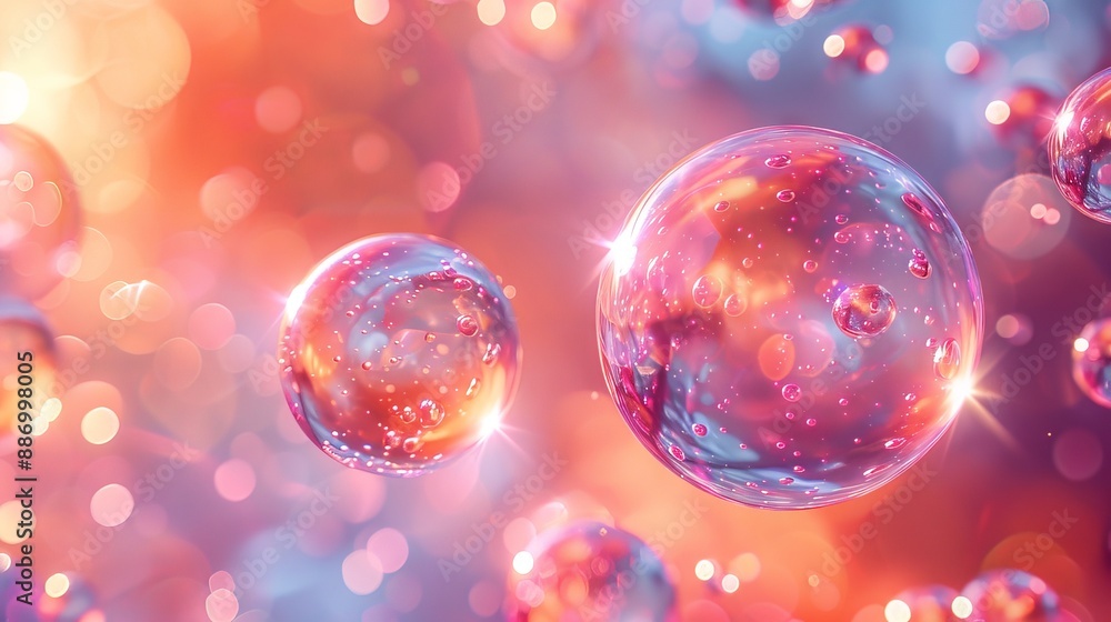abstract background with pink and purple bubbles abstract background with pink and purple bubbles