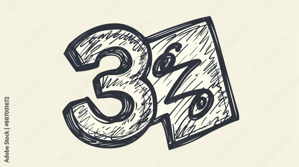 Percent Math Symbol Vector Illustration Handdrawn Vector Percent Math Symbol Vector Illustration Handdrawn Vector