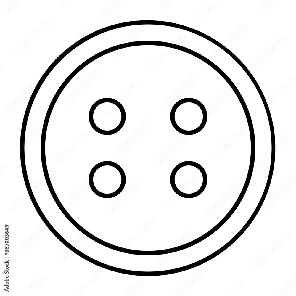 Button Vector Line icon Design Button Vector Line icon Design